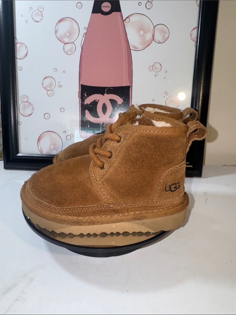 UGG Toddler Neumel ll Chestnut Suede Chukka Boots - Size 8